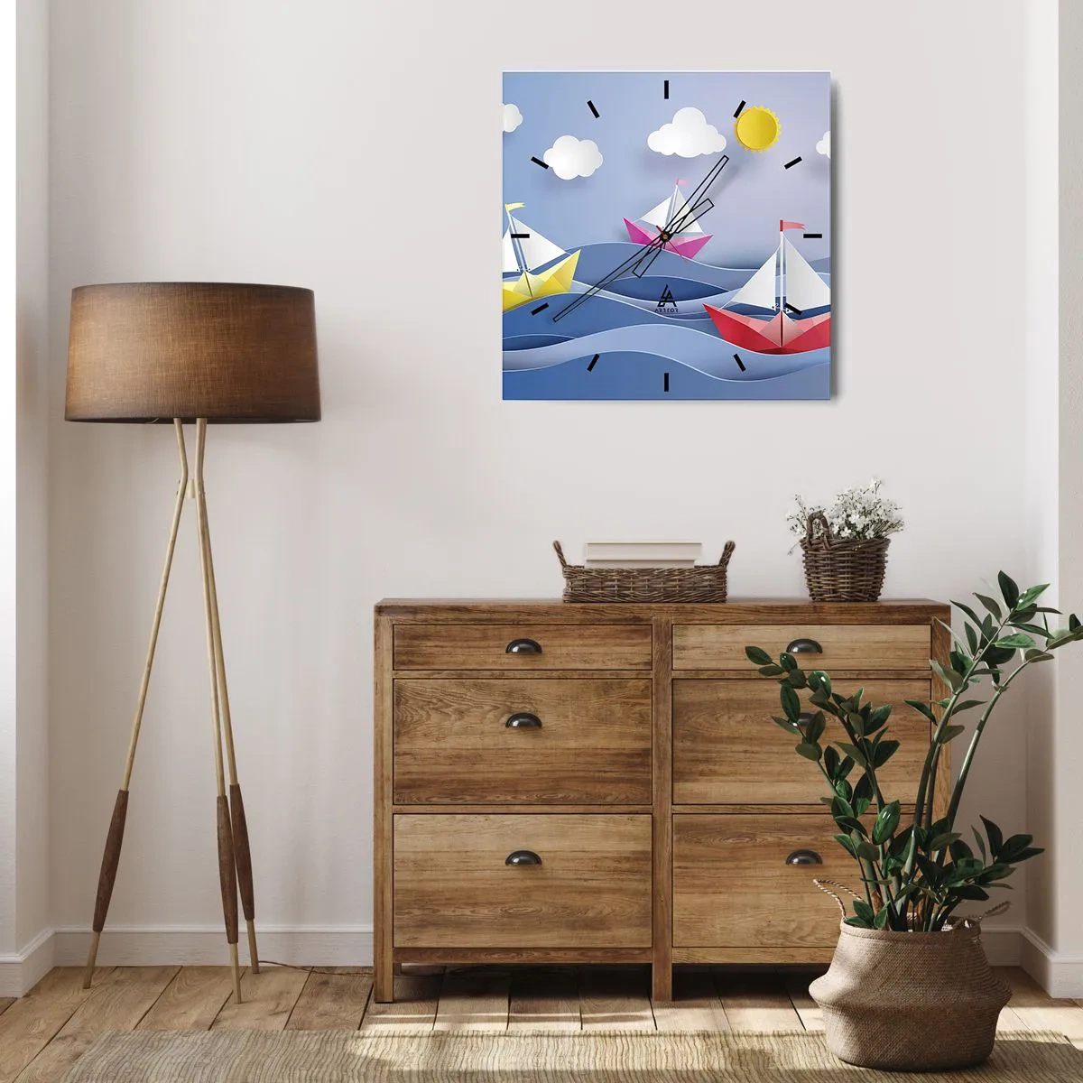 Falióra, Óra - Ó, milyen jó hintázni a hullámokban - 40x40 cm