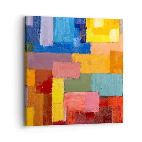 Vászonkép - Mindegyik más, mindegyik színes - 30x30 cm