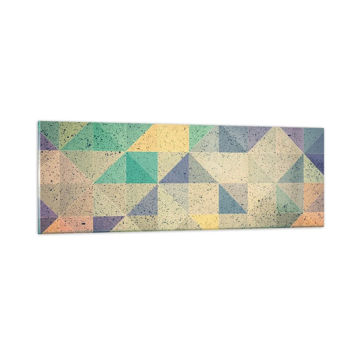 Üveg kép - A háromszögek köztársasága - 90x30 cm