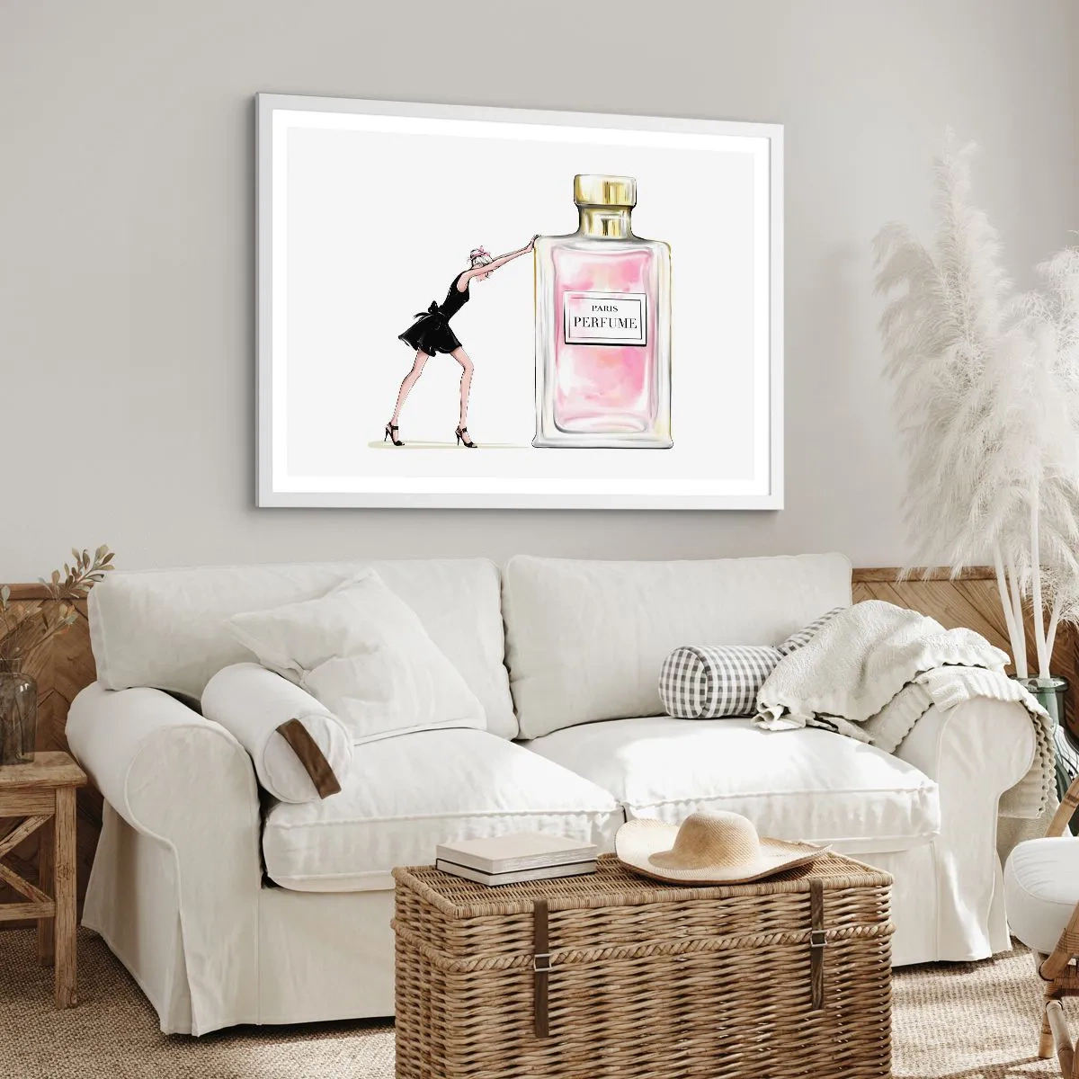 Poszter fekete keretben - A nőiesség lényege - 50x40 cm