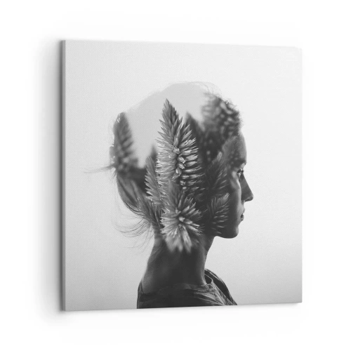 Vászonkép - A fenyőerdő hölgye - 50x50 cm