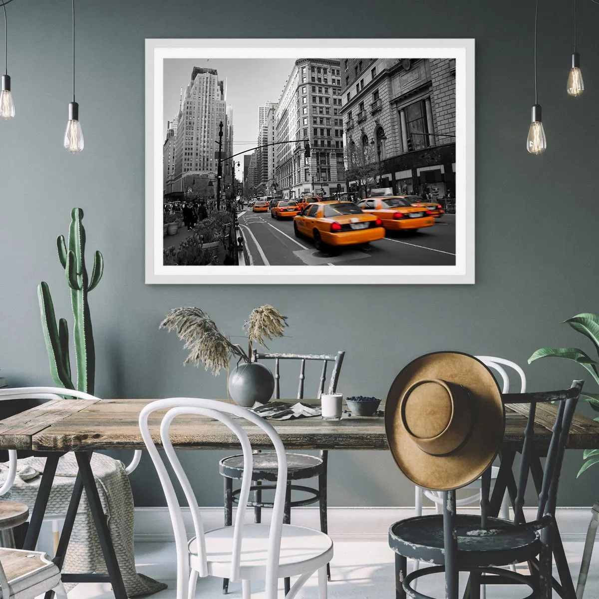 Poszter fekete keretben - Nagyvárosi napok - 100x70 cm