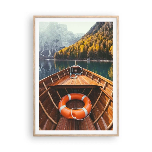 Poszter világos tölgy keretben - Hegyi kirándulás - 70x100 cm