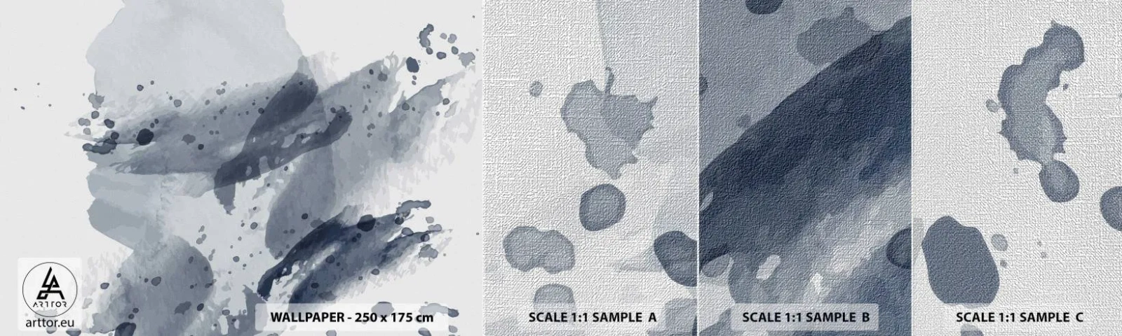 Fotótapéta Minta Premium Canvas - A víz természetének tanulmánya - Absztrakció, Darab, Modern minta - 100x30 cm