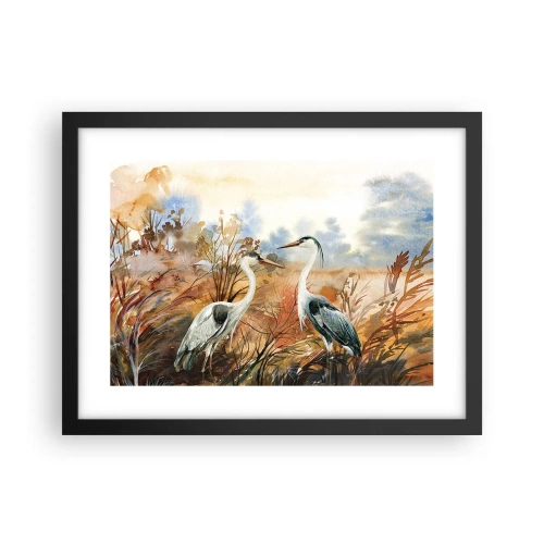 Poszter fehér keretben - Hová ősszel? - 40x30 cm