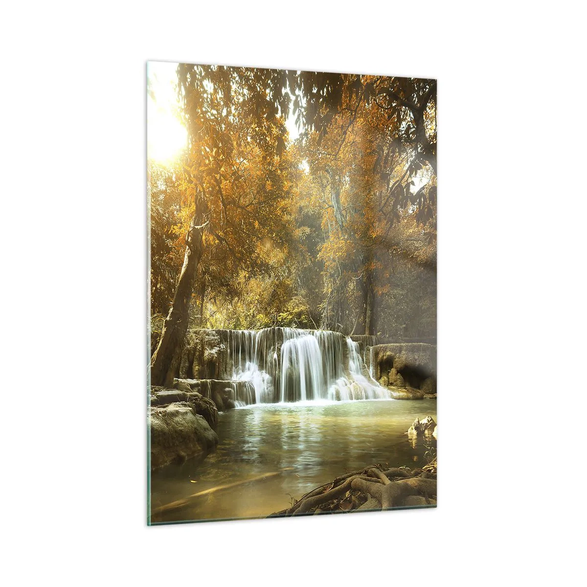Üveg kép - Park kaszkád - 50x70 cm