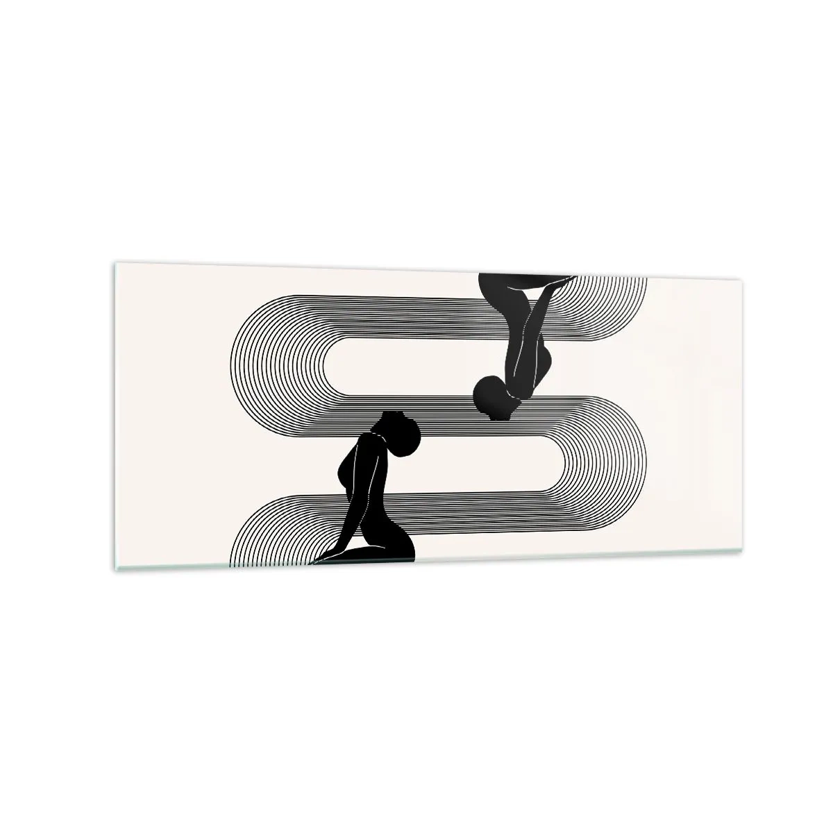 Üveg kép - Érzéki szimmetria - 120x50 cm