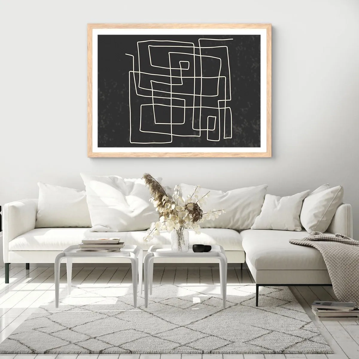Poszter világos tölgy keretben - Nem olyan egyszerű - 40x30 cm