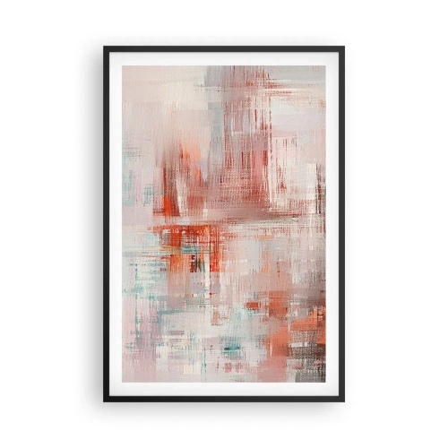 Poszter fehér keretben - Ködös. De rózsaszín - 61x91 cm