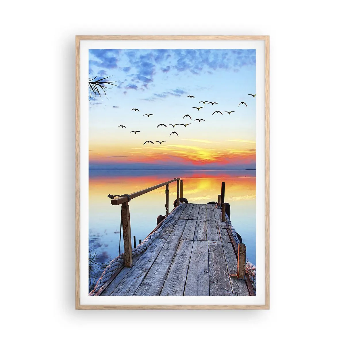 Poszter világos tölgy keretben - Ideje visszamenni… - 70x100 cm