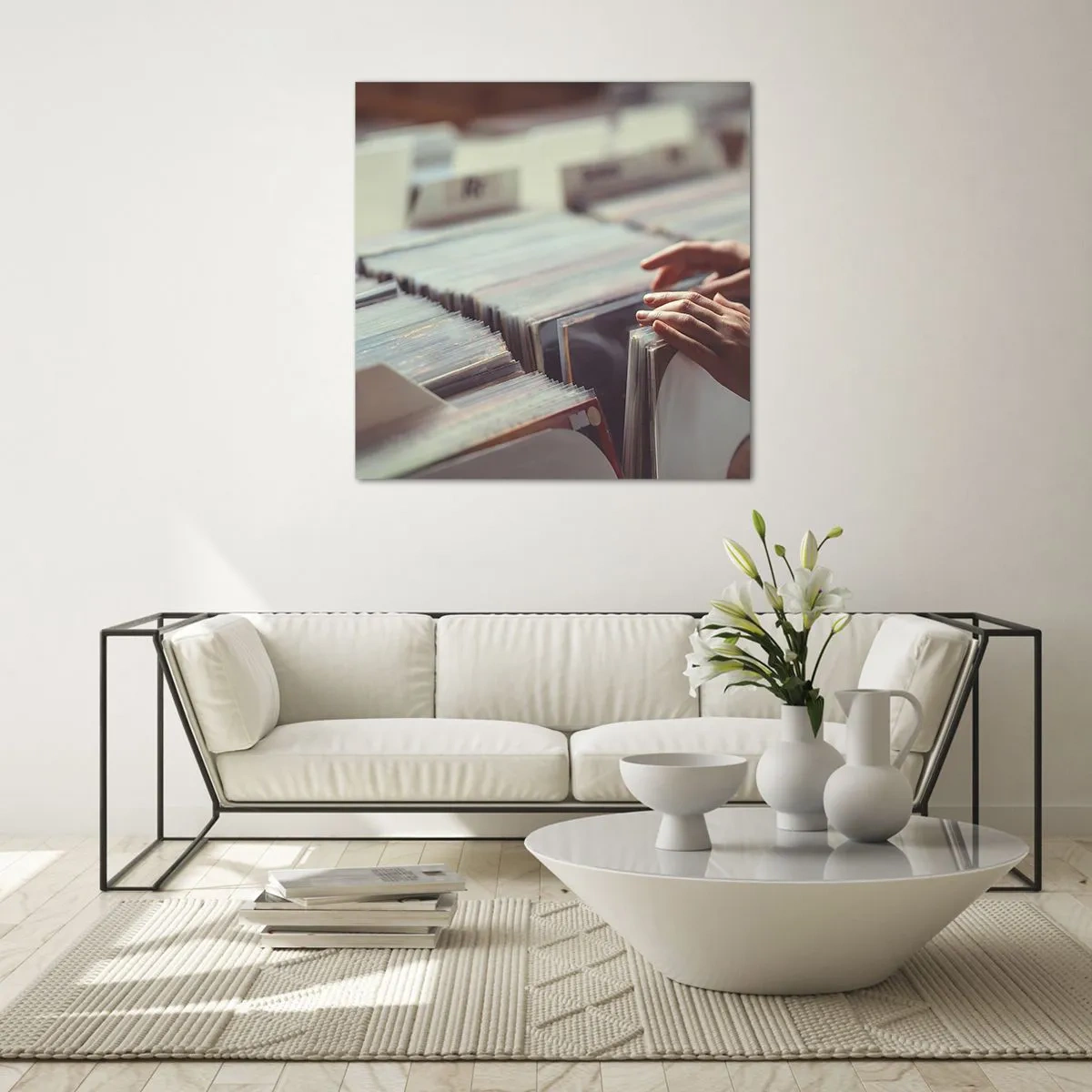 Üveg kép - Érzelmeket keresése - 70x70 cm