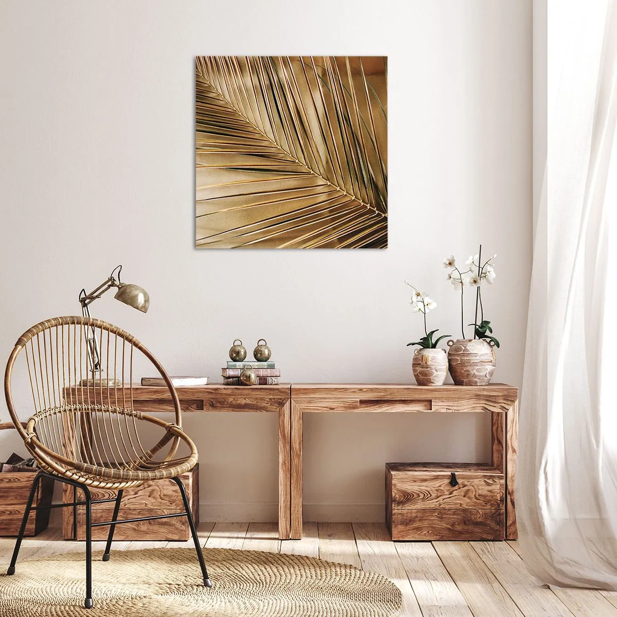 Vászonkép - Természetes oszlopsor - 70x70 cm