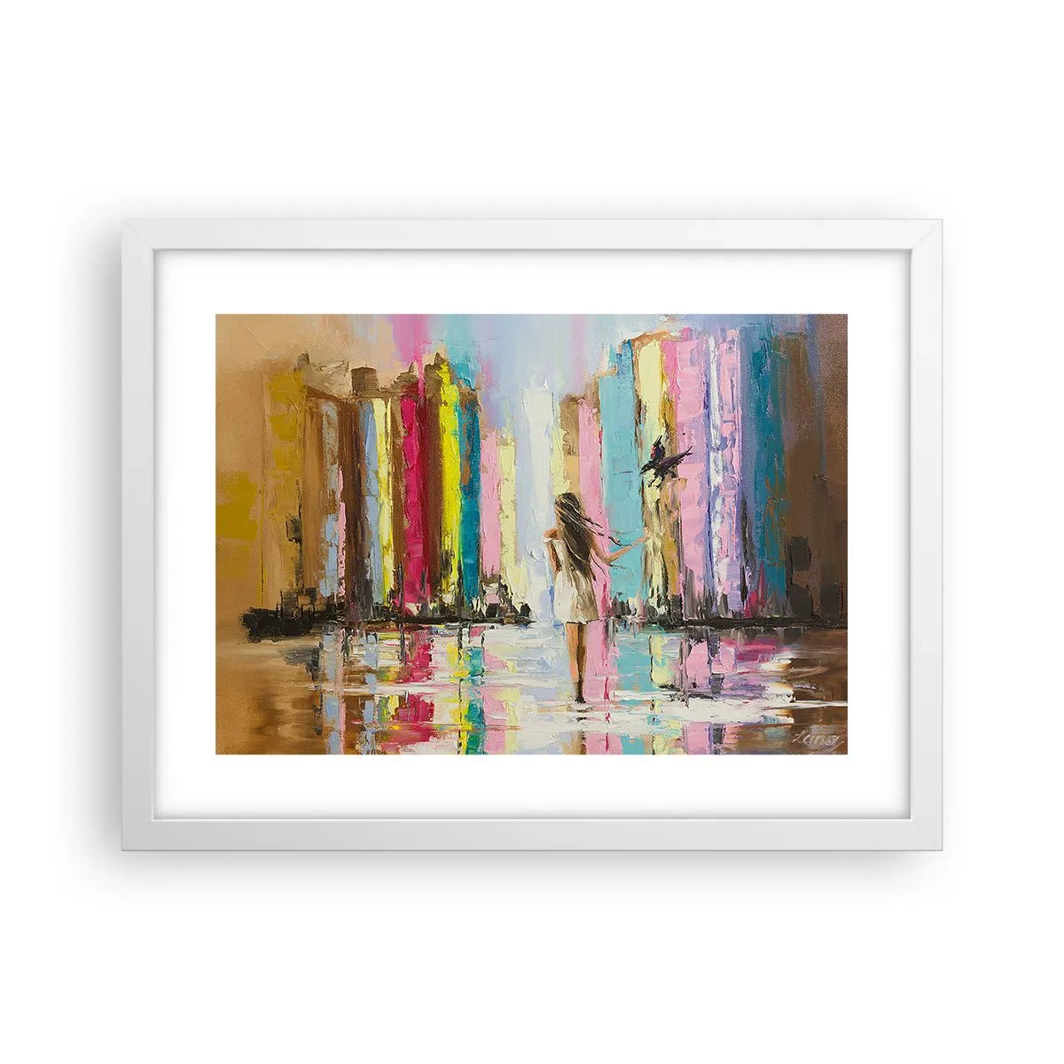 Poszter fekete keretben - Kövessél - 40x30 cm