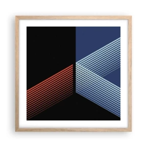 Poszter világos tölgy keretben - Egyszerű történet - 50x50 cm