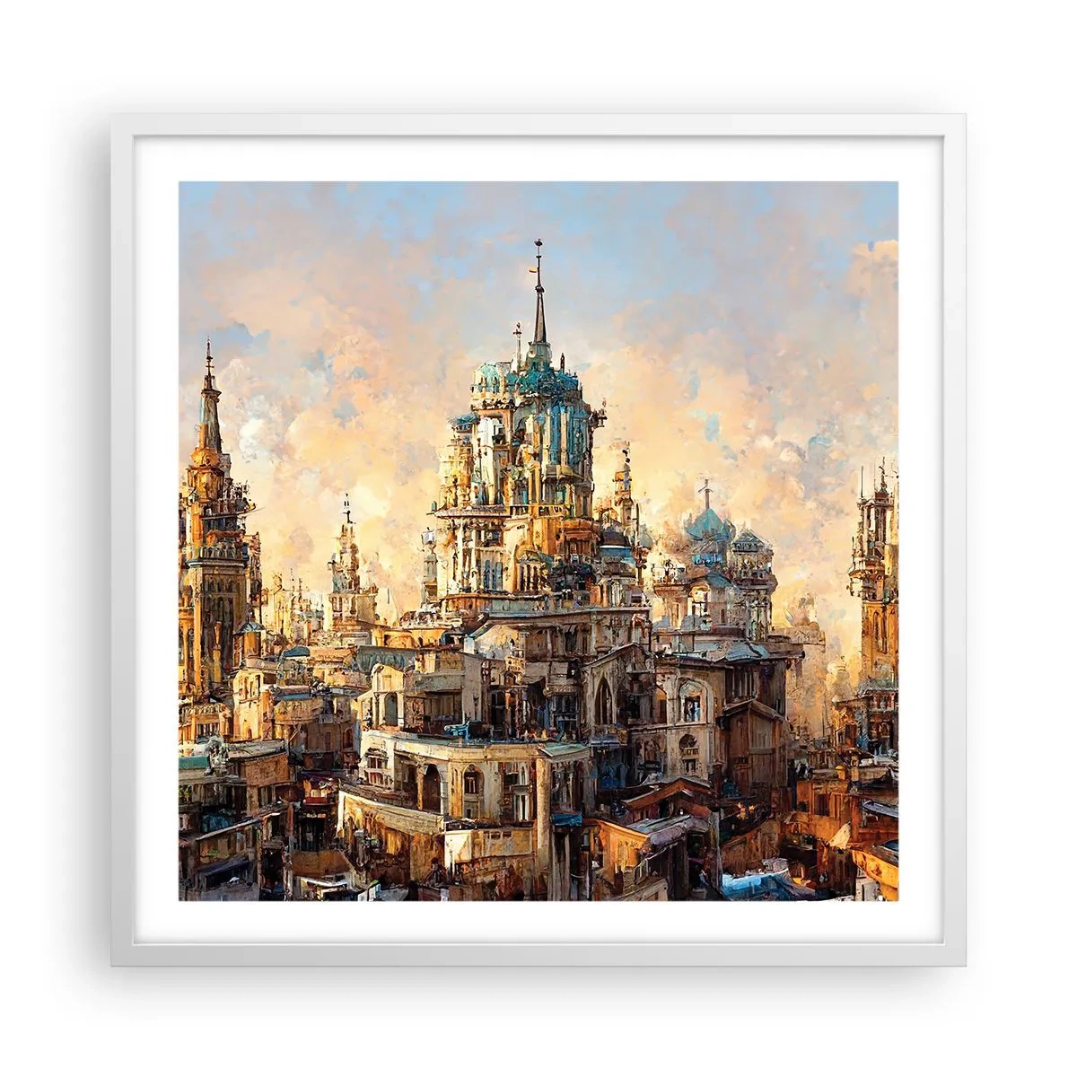 Poszter fekete keretben - A városok városa - 60x60 cm