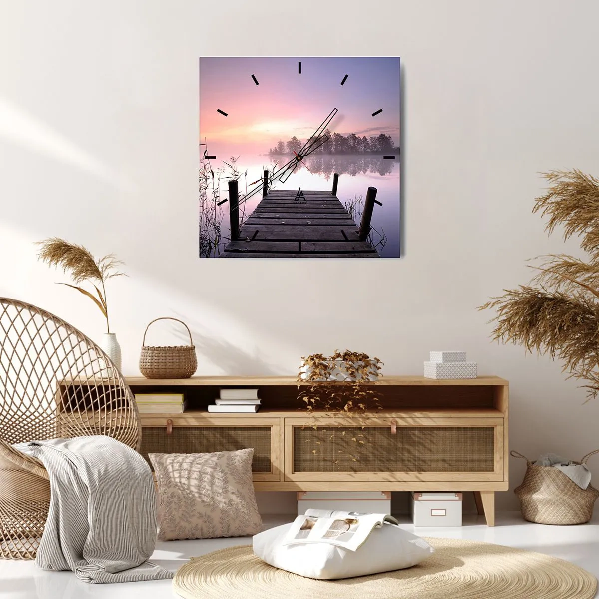 Falióra, Óra - A lila ködből... - 30x30 cm