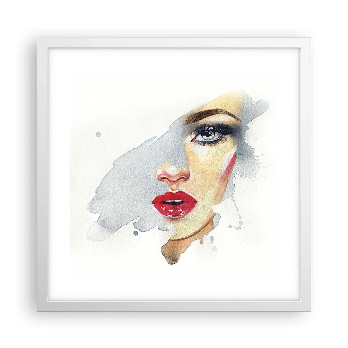 Poszter fekete keretben - Egy vízcsepp tükörkép  - 40x40 cm
