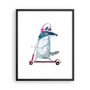 Poszter fehér keretben - Borzas örömök - 40x50 cm