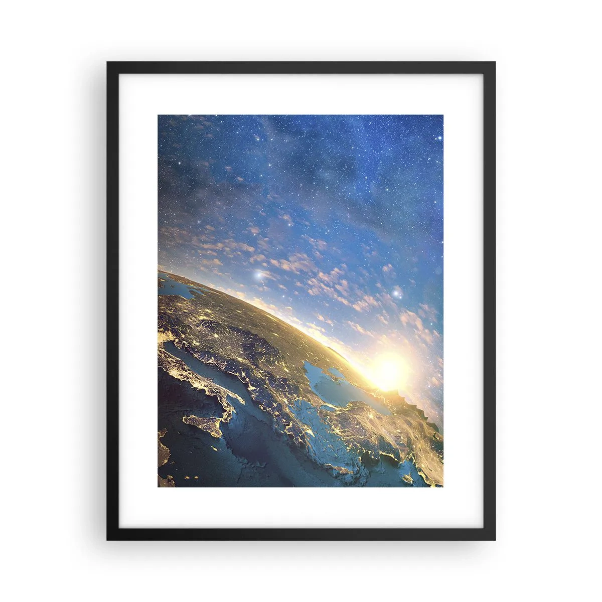 Poszter fehér keretben - Tekintsünk magunkra távolról - 40x50 cm
