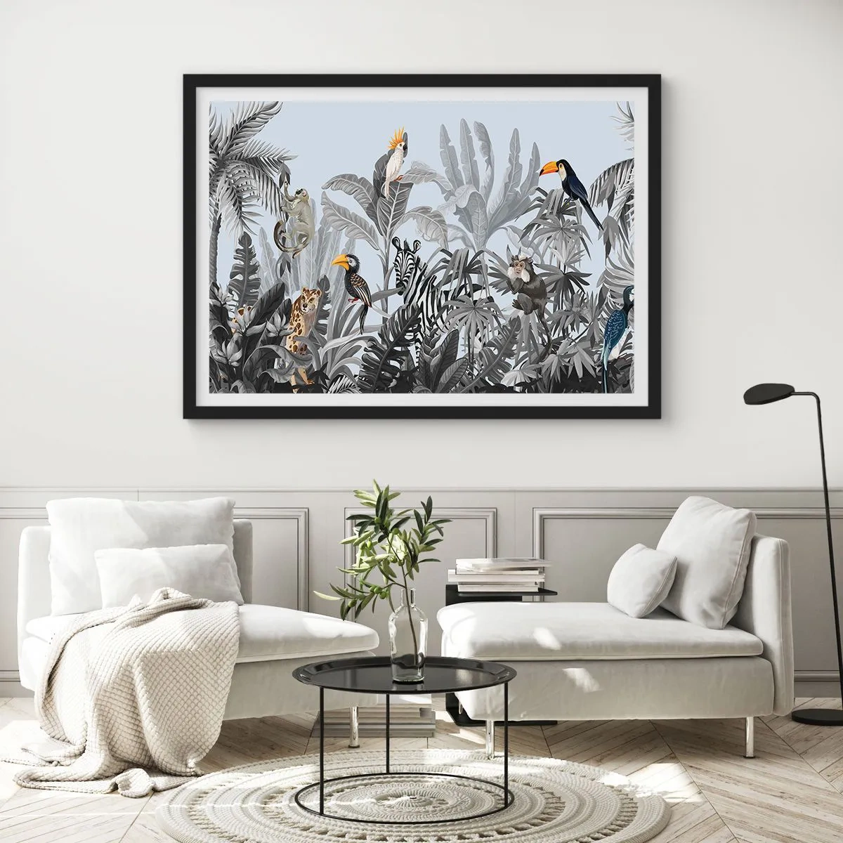 Poszter fehér keretben - Afrikai mese - 70x50 cm