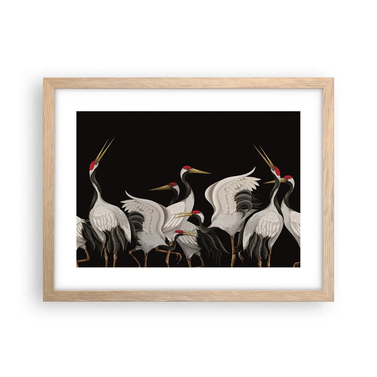 Poszter világos tölgy keretben - Madádolgok - 40x30 cm