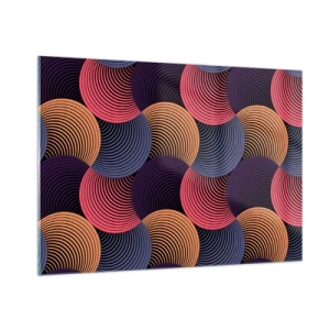 Üveg kép - Körkörös ritmusban - 100x70 cm