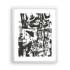 Poszter fekete keretben - Rend vagy káosz? - 40x50 cm