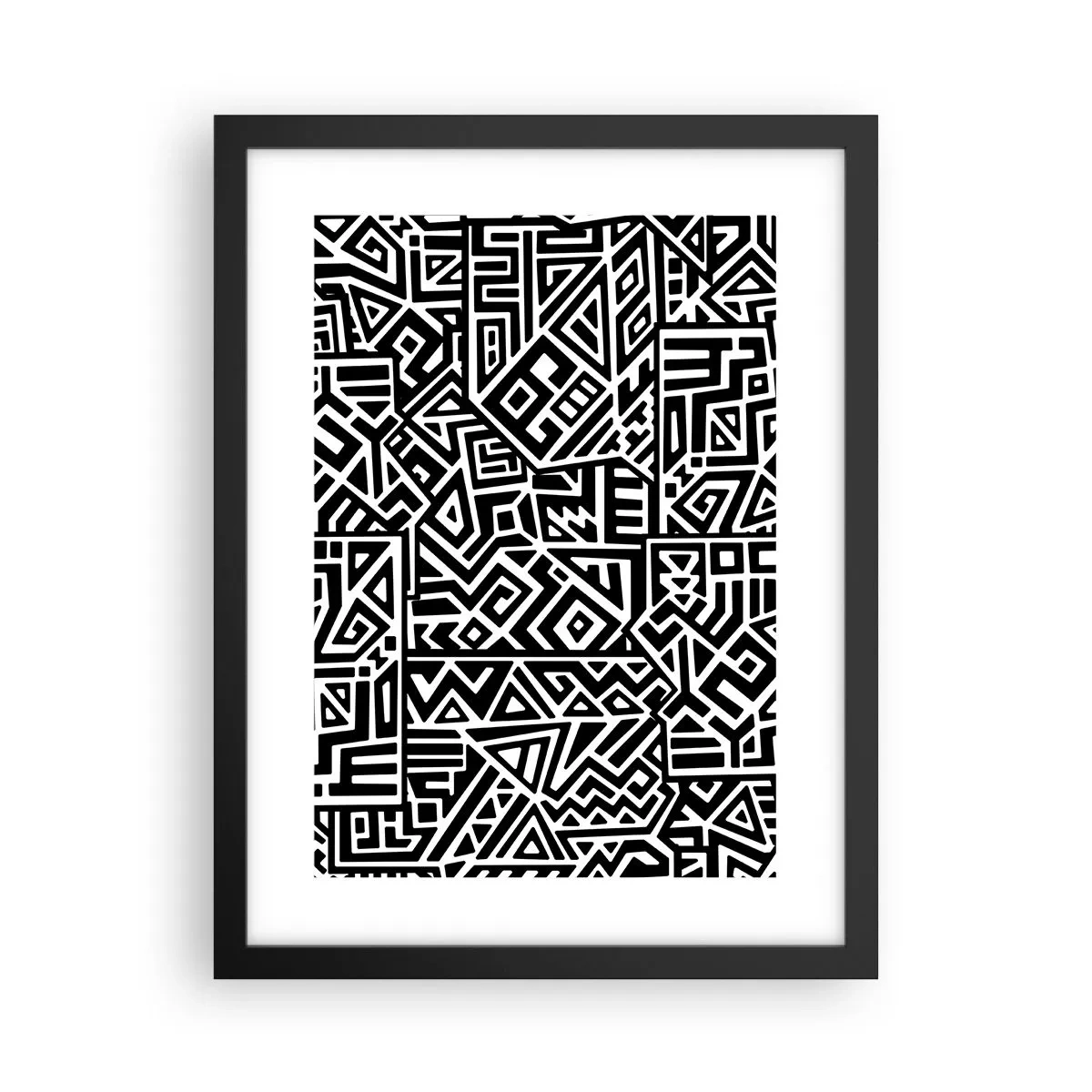 Poszter fehér keretben - Kolumbusz előtti kompozíció - 30x40 cm
