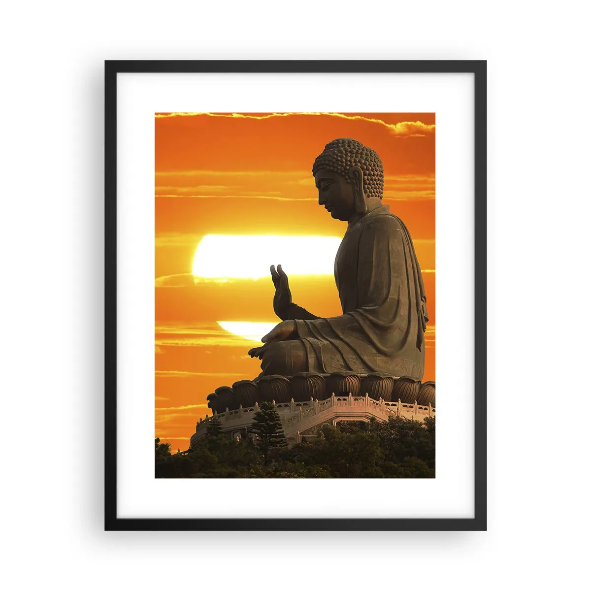 Poszter fehér keretben - Félelem nélkül a világtól - 40x50 cm