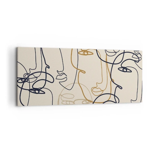 Vászonkép - Többszörös portré  - 120x50 cm