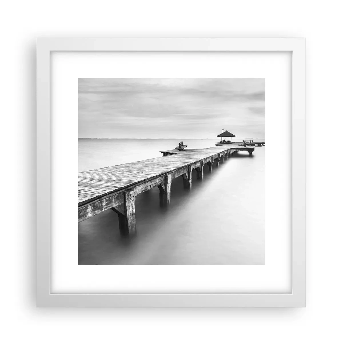 Poszter fekete keretben - A távolba - 30x30 cm