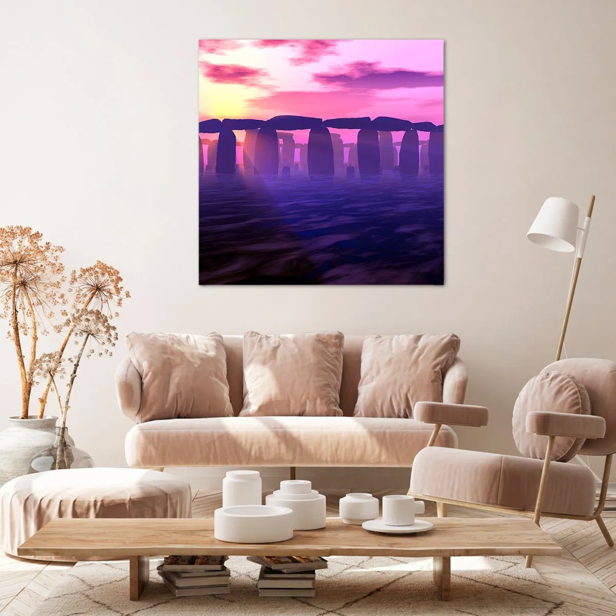 Vászonkép - Hajnali rejtély a ködben - 60x60 cm