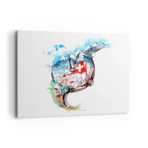 Vászonkép - Svájci szellemiség - 100x70 cm