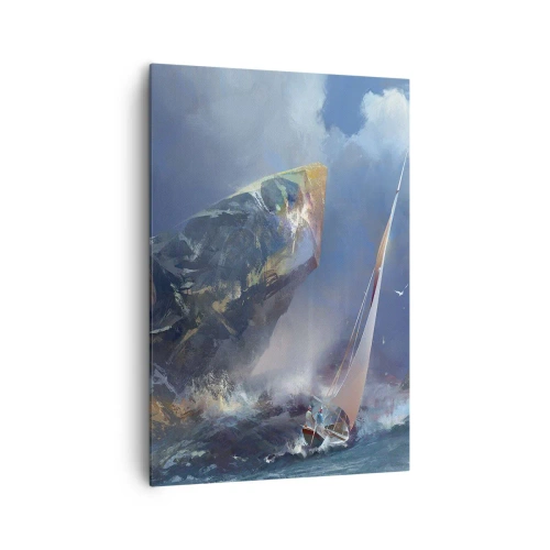 Vászonkép - Aki bátor az nyer - 70x100 cm