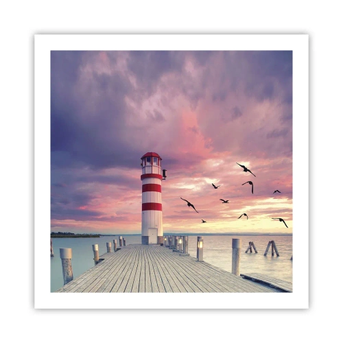 Poszter - Ideje a kikötőbe - 60x60 cm