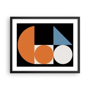 Poszter fehér keretben - Képletes rendszer - 50x40 cm