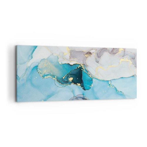 Vászonkép - Tanulmány a szürke és a türkiz találkozásáról - 120x50 cm