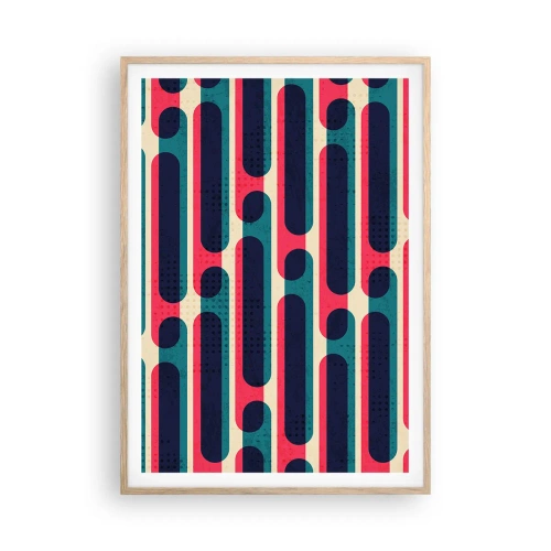 Poszter világos tölgy keretben - Mélységben és előre - 70x100 cm