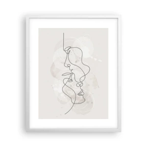 Poszter fekete keretben - Ölelésbe gabalyodva - 40x50 cm