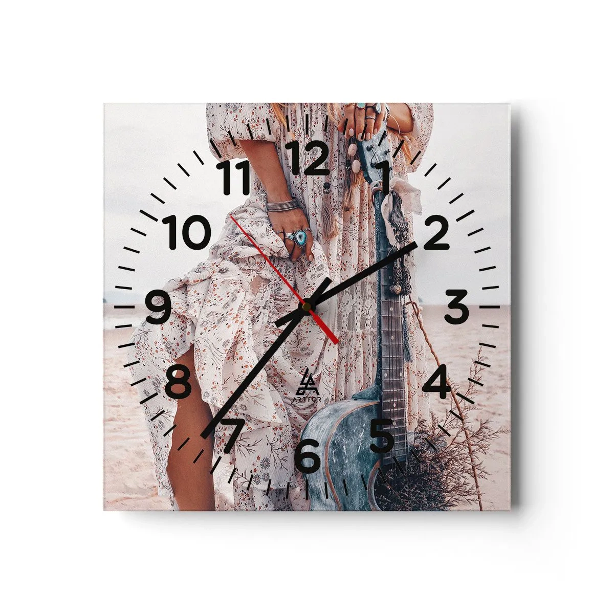 Falióra, Óra - Hippik az úton - 40x40 cm