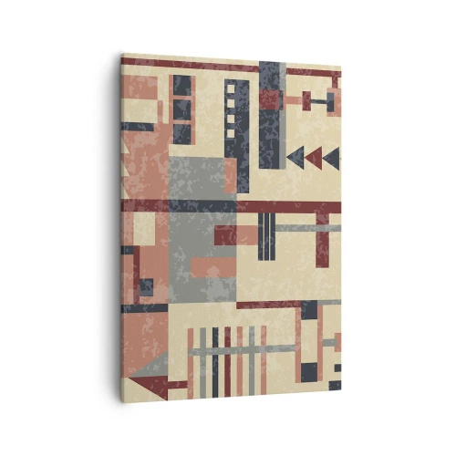 Vászonkép - A függőleges és vízszintes felületek kombinációja - 50x70 cm