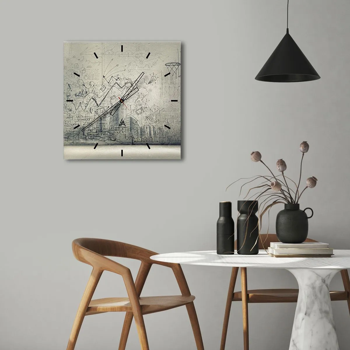 Falióra, Óra - A remek városi életem - 40x40 cm