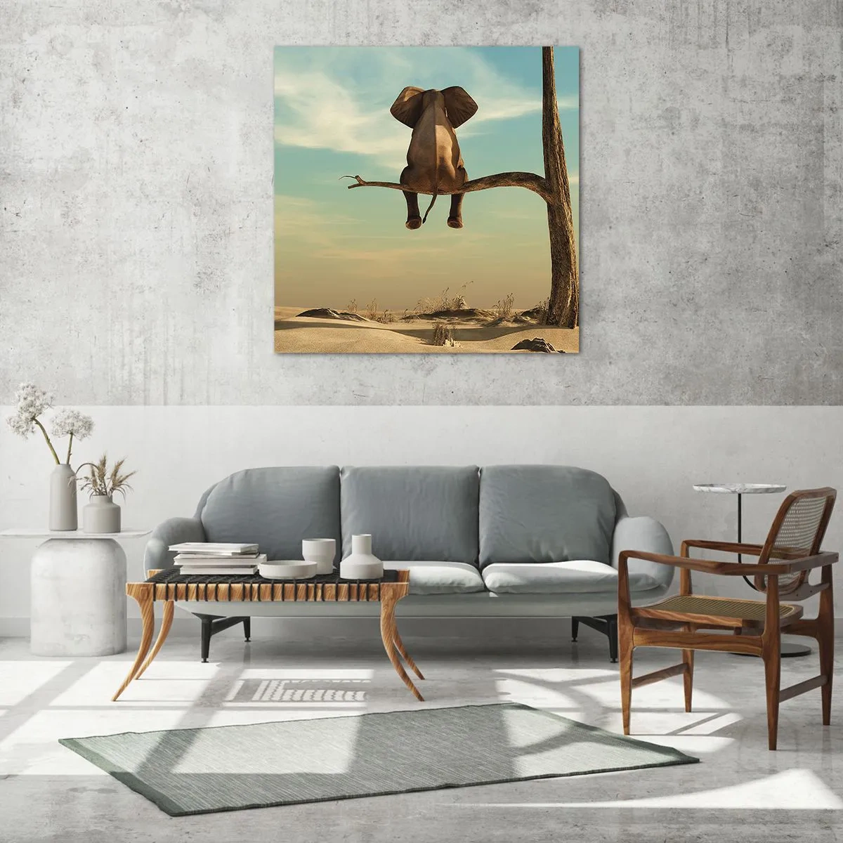 Üveg kép - Egy új nézőpont - 70x70 cm