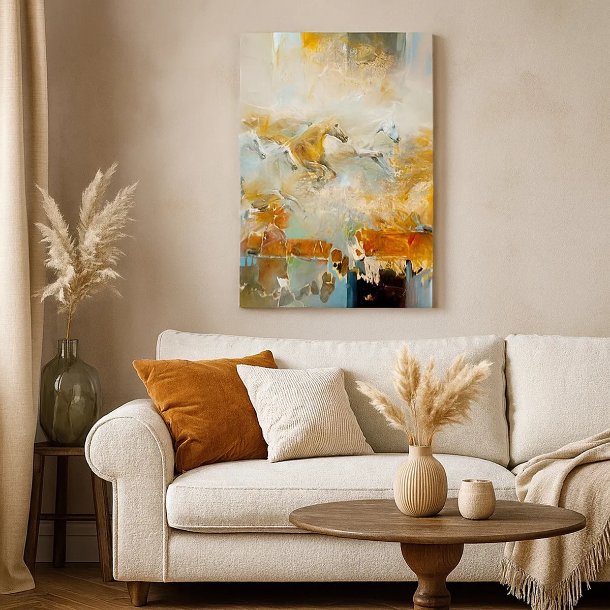 Vászonkép - Vágta a fényen át  - 50x70 cm