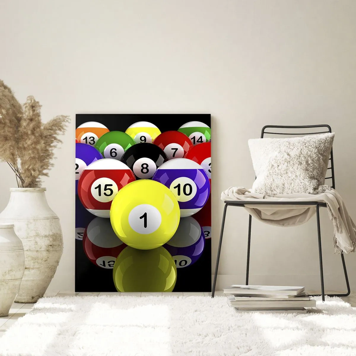 Üveg kép - Különböző játék színek - 80x120 cm