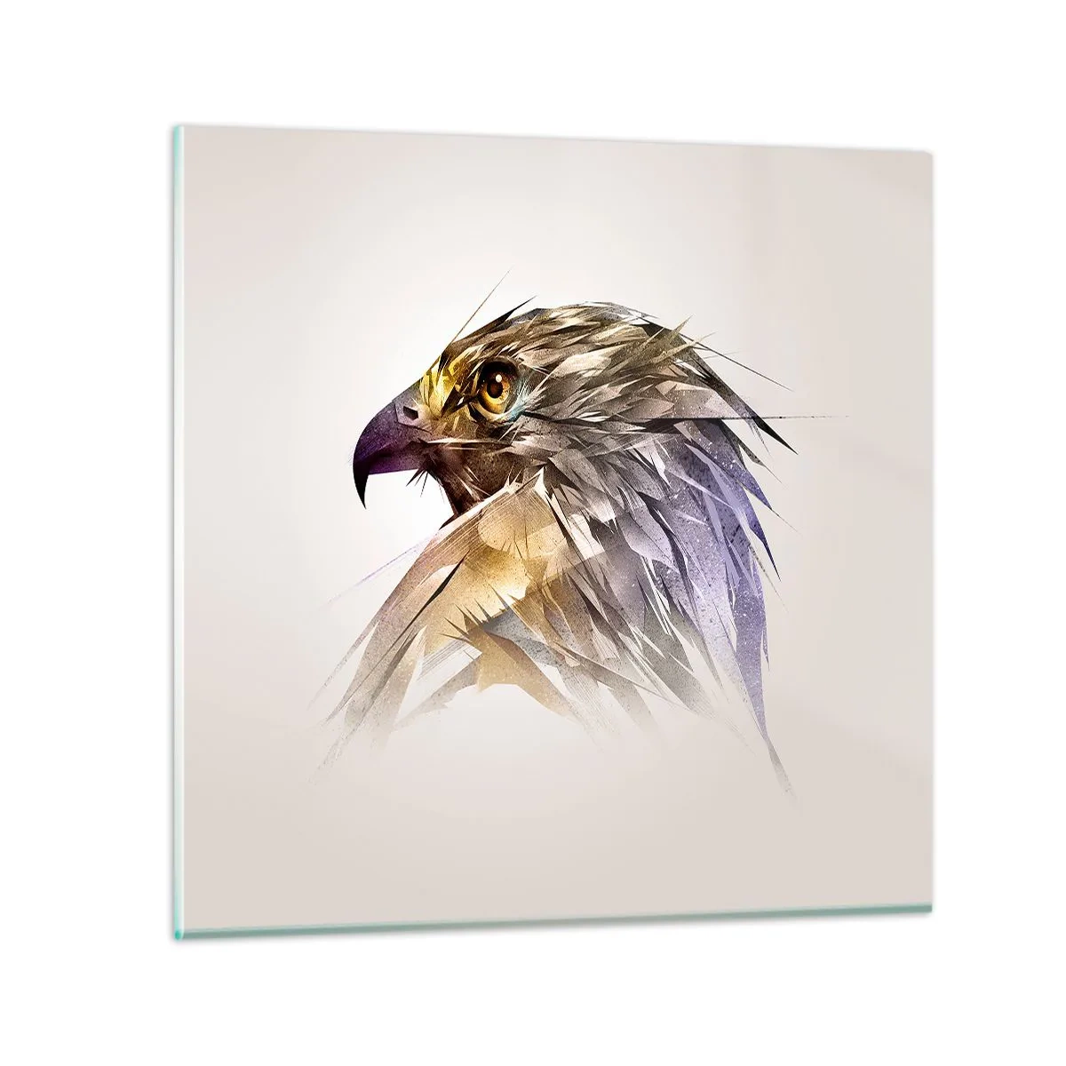 Üveg kép - Egy harcos portréja - 50x50 cm