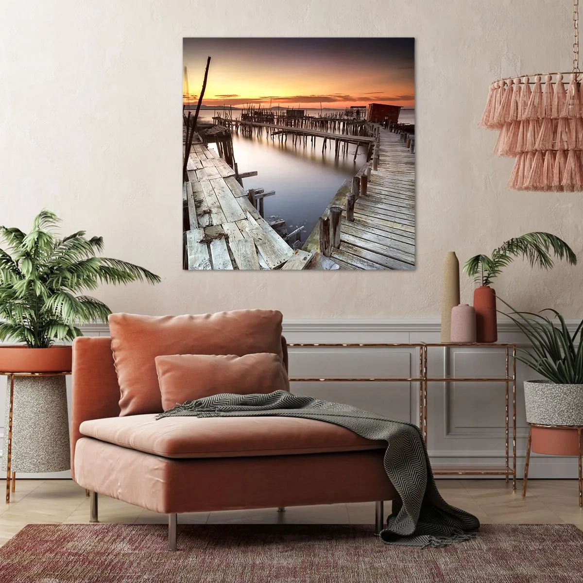 Vászonkép - Hiteles, nem turistabábu - 60x60 cm