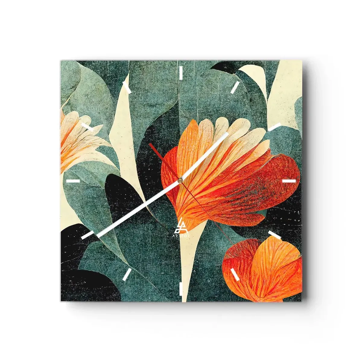 Falióra, Óra - A trópusok forrósága és a zöldellő hűvösség - 30x30 cm