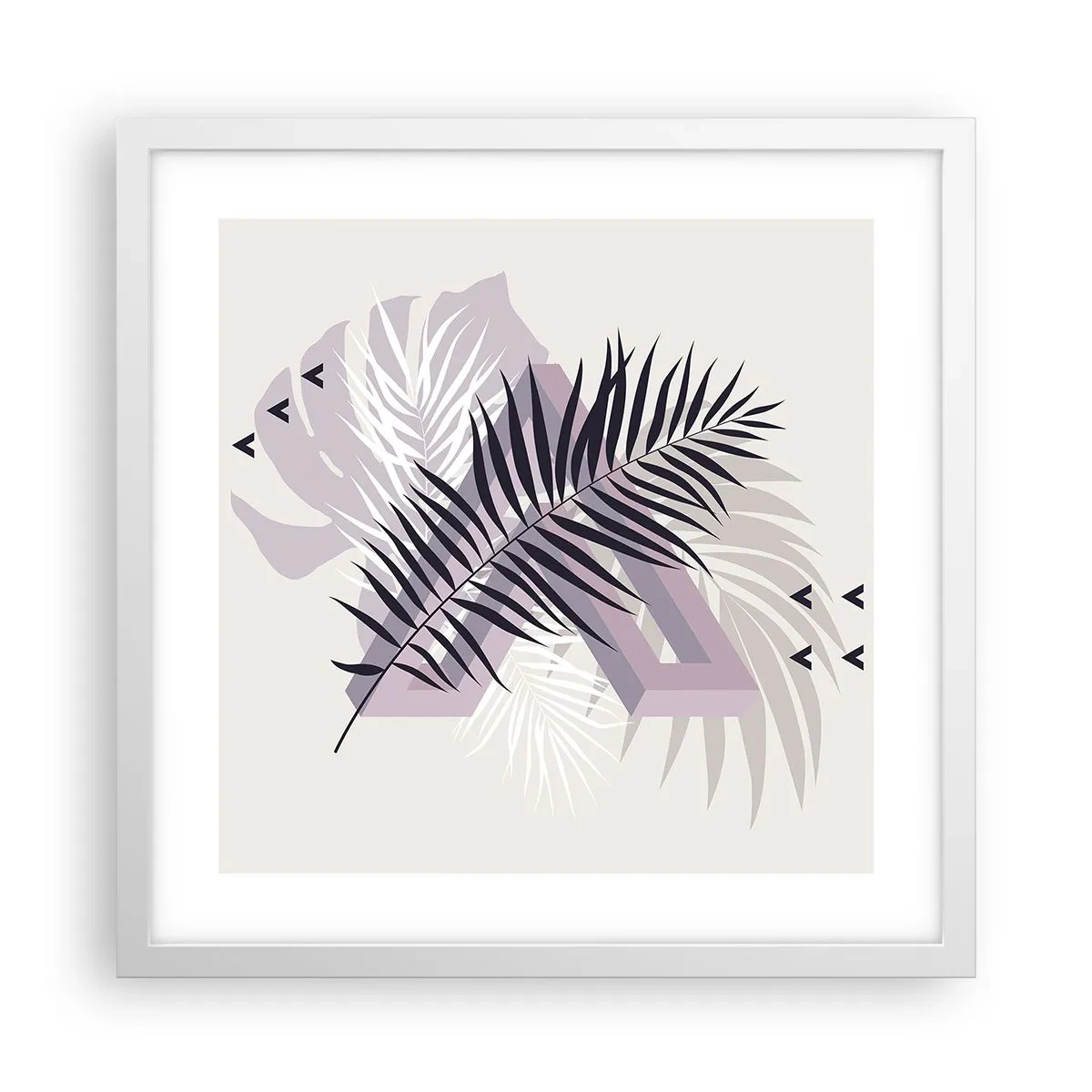 Poszter fekete keretben - Az árnyék árnyéka - 40x40 cm