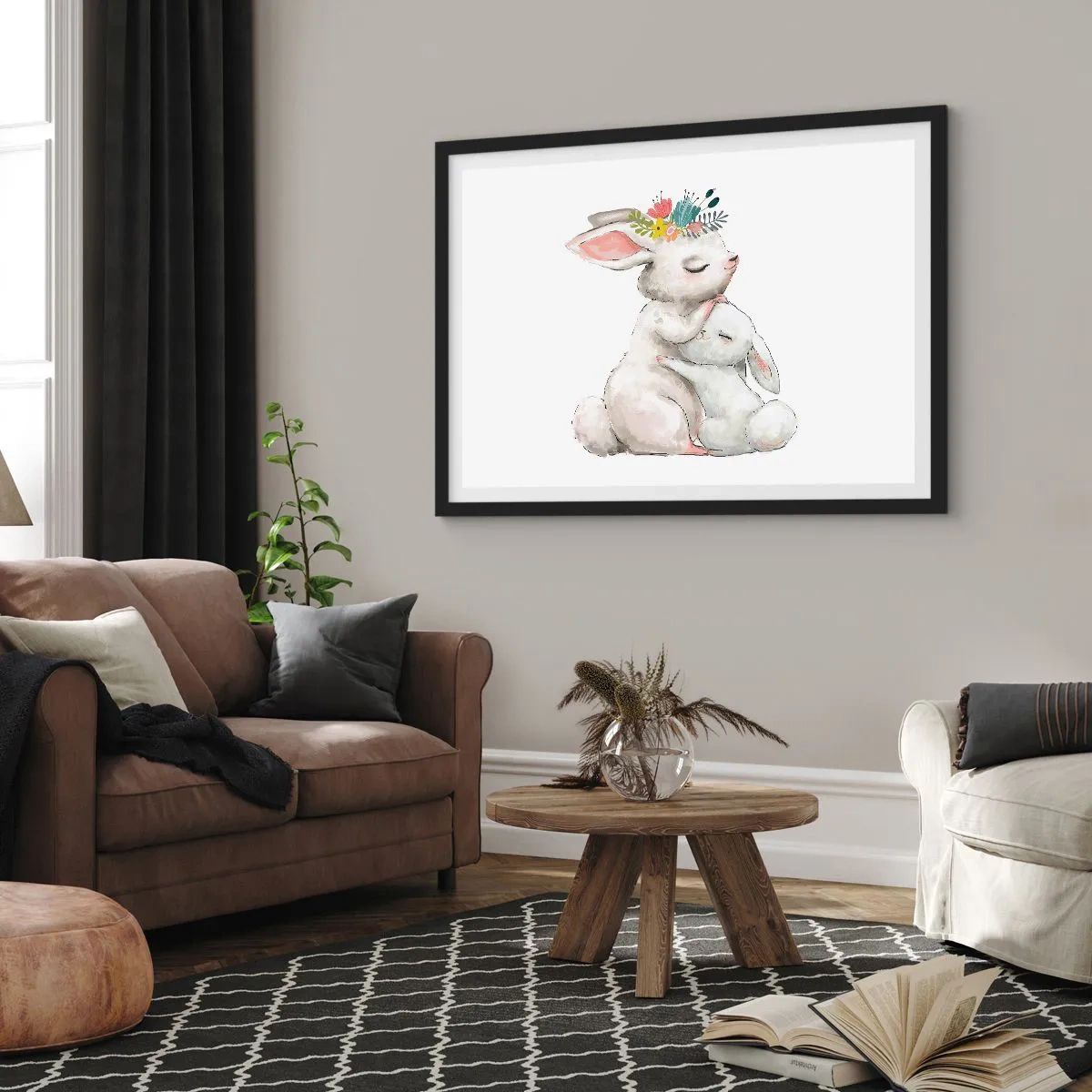 Poszter fehér keretben - Nincs olyan, mint anyánál - 100x70 cm